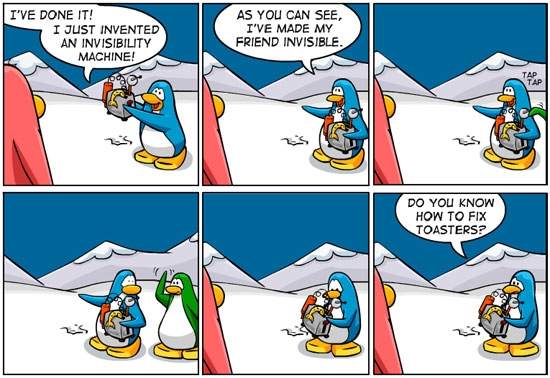 funny club penguin ban comics